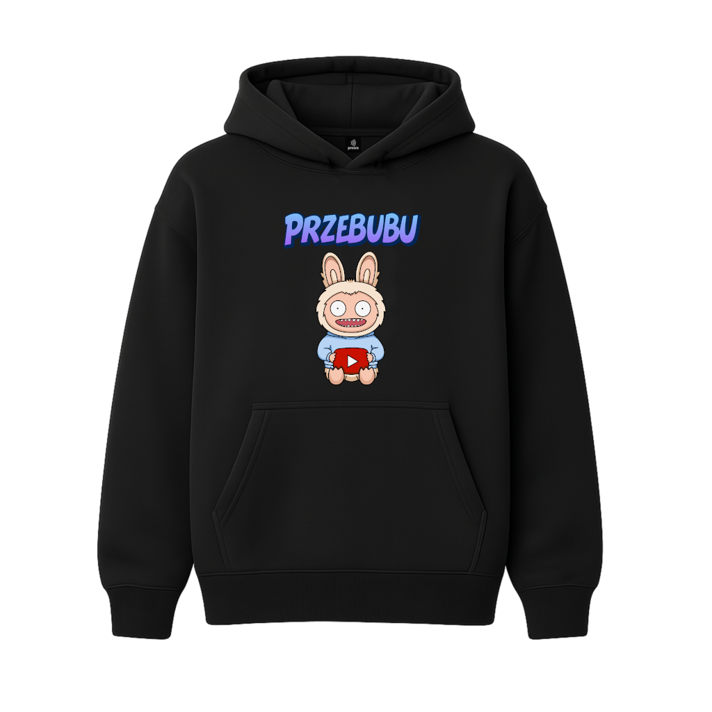 Czarna bluza oversize Przebubu