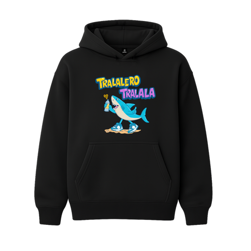 Czarna bluza oversize Tralalero Tralala